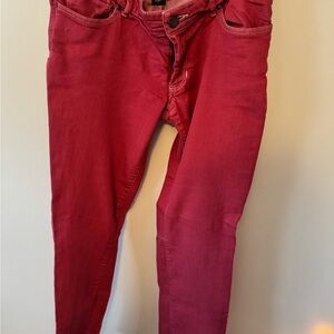Eddie Bauer Women's Vibrant Red Skinny Jeans